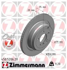 Гальмівний диск ZIMMERMANN 450.5206.20