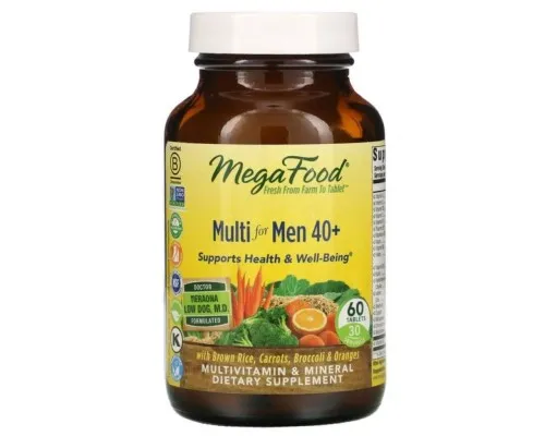 Мультивітамін MegaFood Мультивітаміни для чоловіків 40+, Multi for Men 40+, 60 табл (MGF-10317)