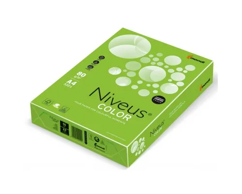 Папір Mondi Niveus COLOR intensive Green A4, 80g, 500sh (A4.80.NVI.MA42.500)