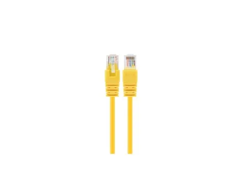 Патч-корд 1м UTP cat 6 CCA yellow Cablexpert (PP6U-1M/Y)