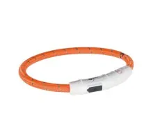 Ошейник для животных Trixie светящийся с USB M-L 45 см/7 мм оранжевый (4053032127043)