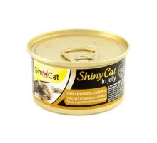 Консерви для котів GimCat Shiny Cat тунець, креветки і мальт 70 г (4002064413259)