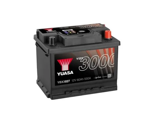 Аккумулятор автомобильный Yuasa 12V 62Ah SMF Battery (YBX3027)