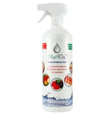 Засіб для миття овочів та фруктів SterilOx Food Disinfectant Для знезараження продуктів харчування та упаковки 1 л (4820239570152)