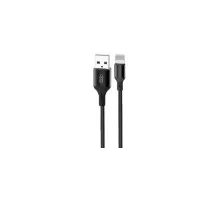 Дата кабель USB 2.0 AM to Lightning 2.0m NB143 Braided Black XO (XO-NB143i2-BK)