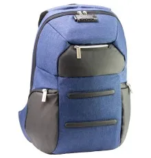 Рюкзак шкільний Optima 18.5" USB Anti-Theft унісекс 0.7 кг 16-25 л Синій (O96917-02)