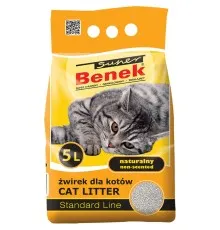 Наполнитель для туалета Super Benek Бентонитовый стандартный натуральный 5 л (5905397010012)