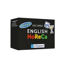 Обучающий набор English Student Карточки для изучения английского языка HoReCa English Vocabulary, украинский (591225970)