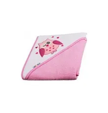 Рушник для купання Akuku з капюшоном 100x100 см, рожевий (A1243)