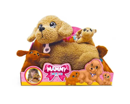 Мягкая игрушка #sbabam серии Big Dog – Мама пудель с сюрпризом (44/CN-23-1)
