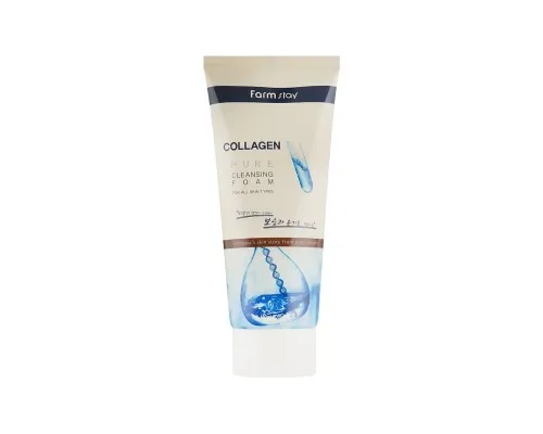Пінка для вмивання FarmStay Collagen Pure Cleansing Foam З колагеном 180 мл (8809317289472)