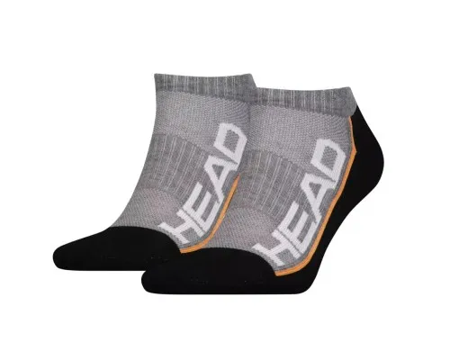 Шкарпетки Head Performance Sneaker 2 пари 791018001-235 Сірий/Чорний 35-38 (8718824742816)