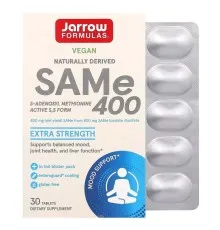 Витаминно-минеральный комплекс Jarrow Formulas SAM-e (дисульфат тозилат), 400 мг, SAMe, 30 таблеток (JRW-20020)