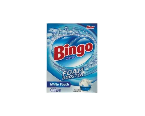 Стиральный порошок Bingo Для ручной стирки Для белых вещей 400 г (8690536920594)