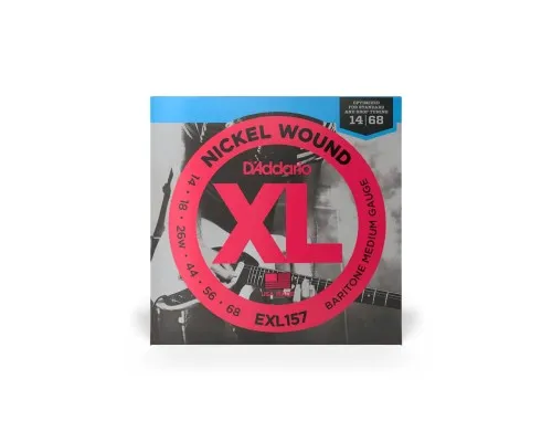 Струни для гітари D'Addario XL Nickel Wound Baritone Medium (14-68) (EXL157)
