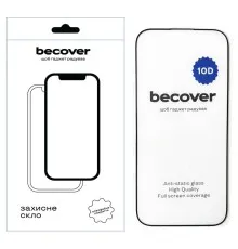 Скло захисне BeCover Apple iPhone 16 Pro 10D Black (712323)