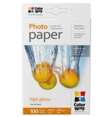 Фотобумага ColorWay 10x15 200г glossy, 100с (PG2001004R)