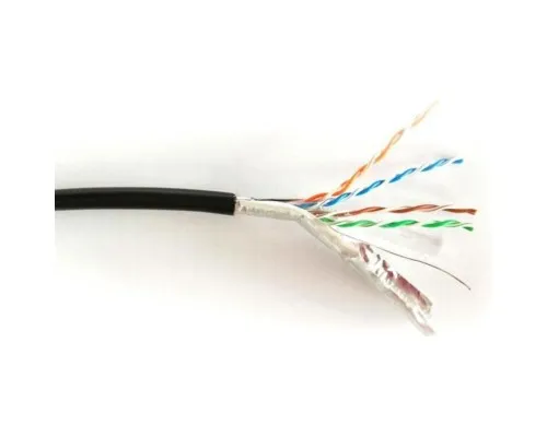 Кабель мережевий Digitus FTP 305м, cat 5e, CU, AWG24/1, outdoor, black (DK-1521-V-305-OD)