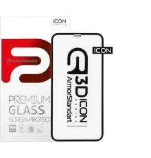 Скло захисне Armorstandart Icon 3D Apple iPhone 12 Black (ARM57192)