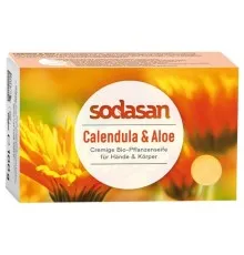 Твердое мыло Sodasan органическое противовоспалительное Календула-Алоэ 100 г (4019886190145)