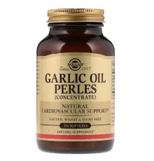 Травы Solgar Чесночное масло, Garlic Oil Perles Concentrate, 250 гелевых (SOL-01221)