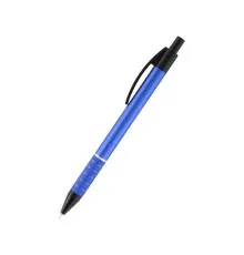 Ручка масляная Axent Prestige автоматическая метал. корпус синий, Синяя 0.7 мм (AB1086-02-02)