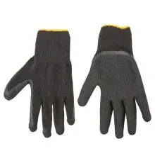 Защитные перчатки Topex рабочие, х / б, сторона ладони с латексным покрытием, p. 10 (83S213)
