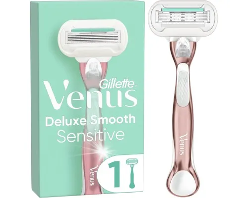 Бритва Gillette Venus Extra Smooth Sensitive RoseGold з 1 змінним картриджем (7702018517886)