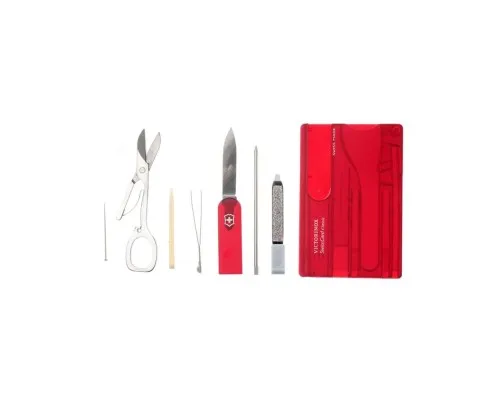 Ніж Victorinox SwissCard Transparent Red (0.7100.T)