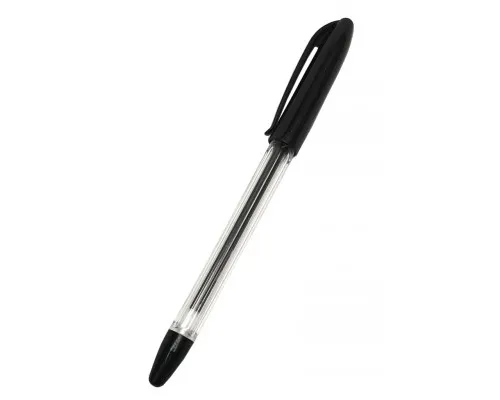 Ручка кулькова H-Tone 0,7 мм, з грипом, чорна, уп. 50 шт (PEN-HT-JJ201307-B)