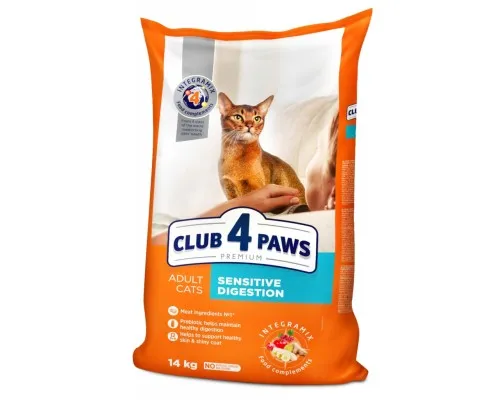 Сухой корм для кошек Club 4 Paws Премиум. Чувствительное пищеварение 14 кг (4820083909399)