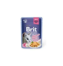 Влажный корм для кошек Brit Premium Cat 85 г (филе курицы в желе) (8595602518463)