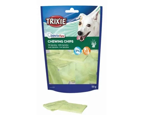 Ласощі для собак Trixie KauChips Light зі спіруліною 50 г (4011905026749)