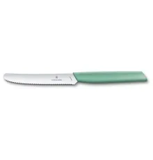 Кухонный нож Victorinox Swiss Modern TomatoSausage 11см Mint (6.9006.11W41)