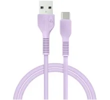 Дата кабель USB 2.0 AM to Lightning 1.2m AL-CBCOLOR-L1PP Purple ACCLAB (1283126518218)