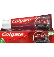 Зубна паста Colgate Max White Charcoal Optic White Відбілювальна з вугіллям 75 мл (8718951250017)