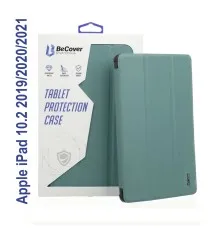 Чохол до планшета BeCover Tri Fold Soft TPU mount Apple Pencil Apple iPad 10.2 2019/2020/2021 Dark Green (706743)