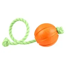 Игрушка для собак Liker Lumi Мячик со светонакопительным шнурком 7 см (6283)