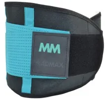 Пояс компресійний MadMax MFA-277 Slimming and Support Belt black/turquoise S (MFA-277-TRQ_S)