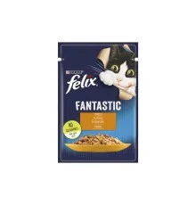 Влажный корм для кошек Purina Felix Fantastic с курицей в желе 85 г (7613039788097)