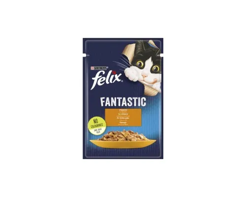 Влажный корм для кошек Purina Felix Fantastic с курицей в желе 85 г (7613039788097)