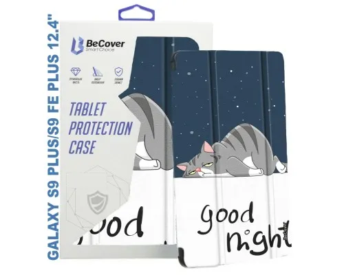 Чохол до планшета BeCover Smart Case Samsung Tab S9 Plus (SM-X810/SM-X816)/S9 FE Plus (SM-X610/SM-X616) 12.4 Good Night (710378)