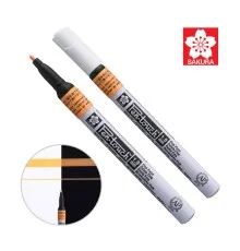 Маркер Sakura Pen-Touch Оранжевый, флуоресцентный, тонкий (FINE) 1мм (084511322714)