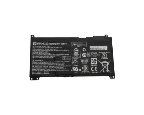 Акумулятор до ноутбука HP ProBook 450 G4 RR03XL, 48Wh (4212mAh), 3cell, 11.4V, Li-ion (A47867)