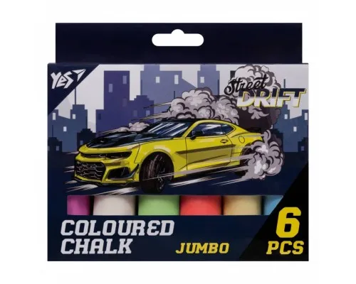 Крейда Yes кольорова Street Drift 6 шт JUMBO (400500)