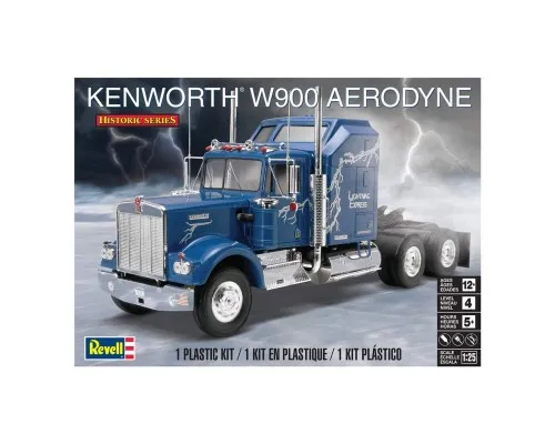 Збірна модель Revell Вантажний тягач Kenworth W900 рівень 4 масштаб 1:25 (RVL-11507)