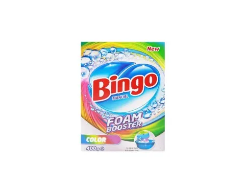 Пральний порошок Bingo Для ручного прання Для кольорових речей 400 г (8690536920617)