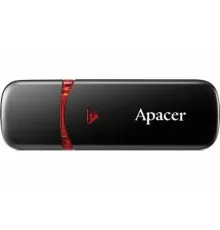 USB флеш накопичувач Apacer 16GB AH333 black USB 2.0 (AP16GAH333B-1)