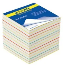 Бумага для заметок Buromax Rainbow JOBMAX 90х90х70мм, unglued (BM.2249)