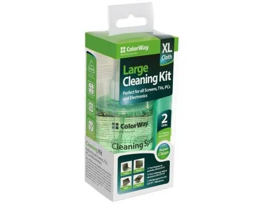 Універсальний чистячий набір ColorWay Cleaning Kit XL for Screens, TVs, PCs (CW-5200)